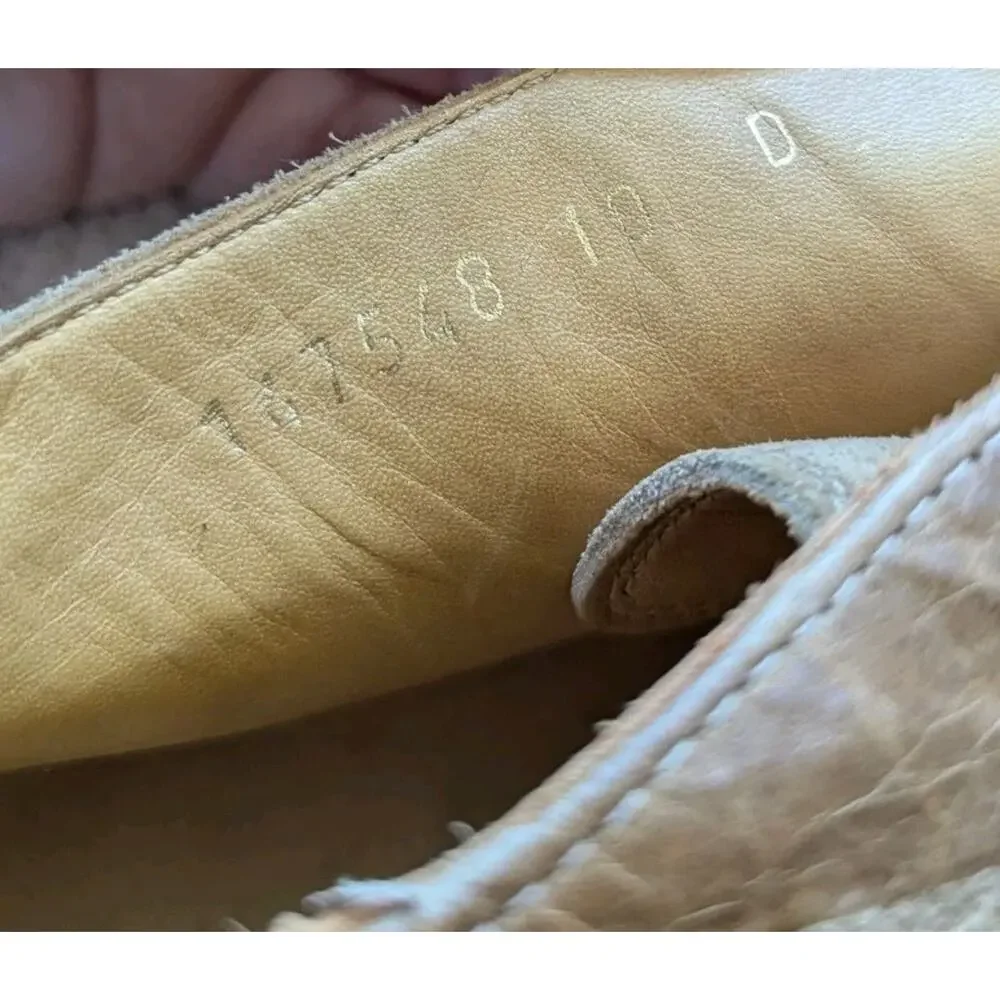 Gucci Antigua Ankle Boots Tan Suede GG Monogram Chukka Desert Mens 10 Italy